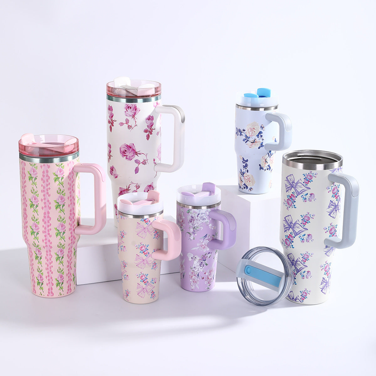 New Prosperous Series 40oz Car Cup 304 Stainless Steel Insulated Cup Large Capacity With Handle Car Ice Cup